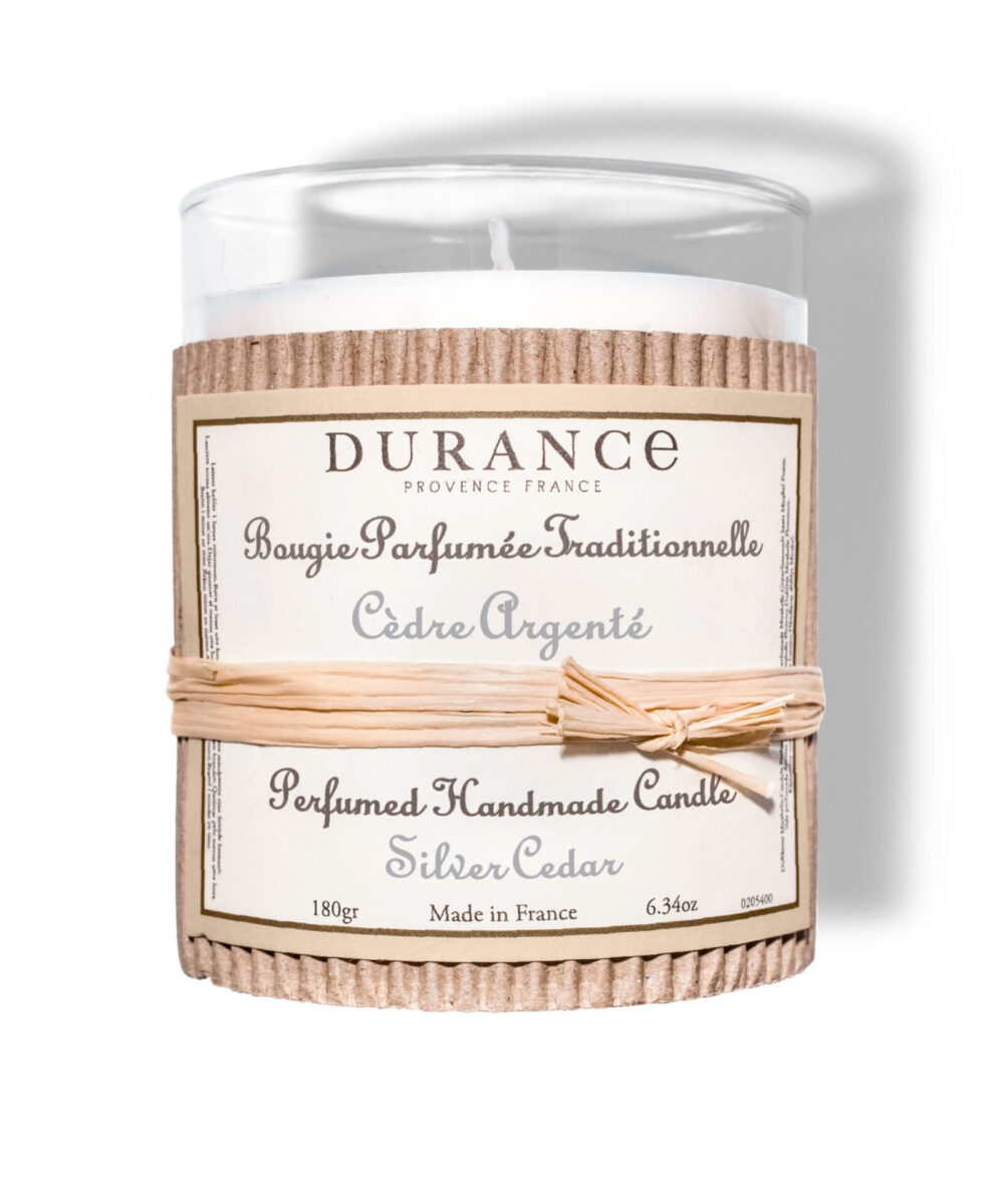 Durance Perfumed Handmade Candle Silver Cedar