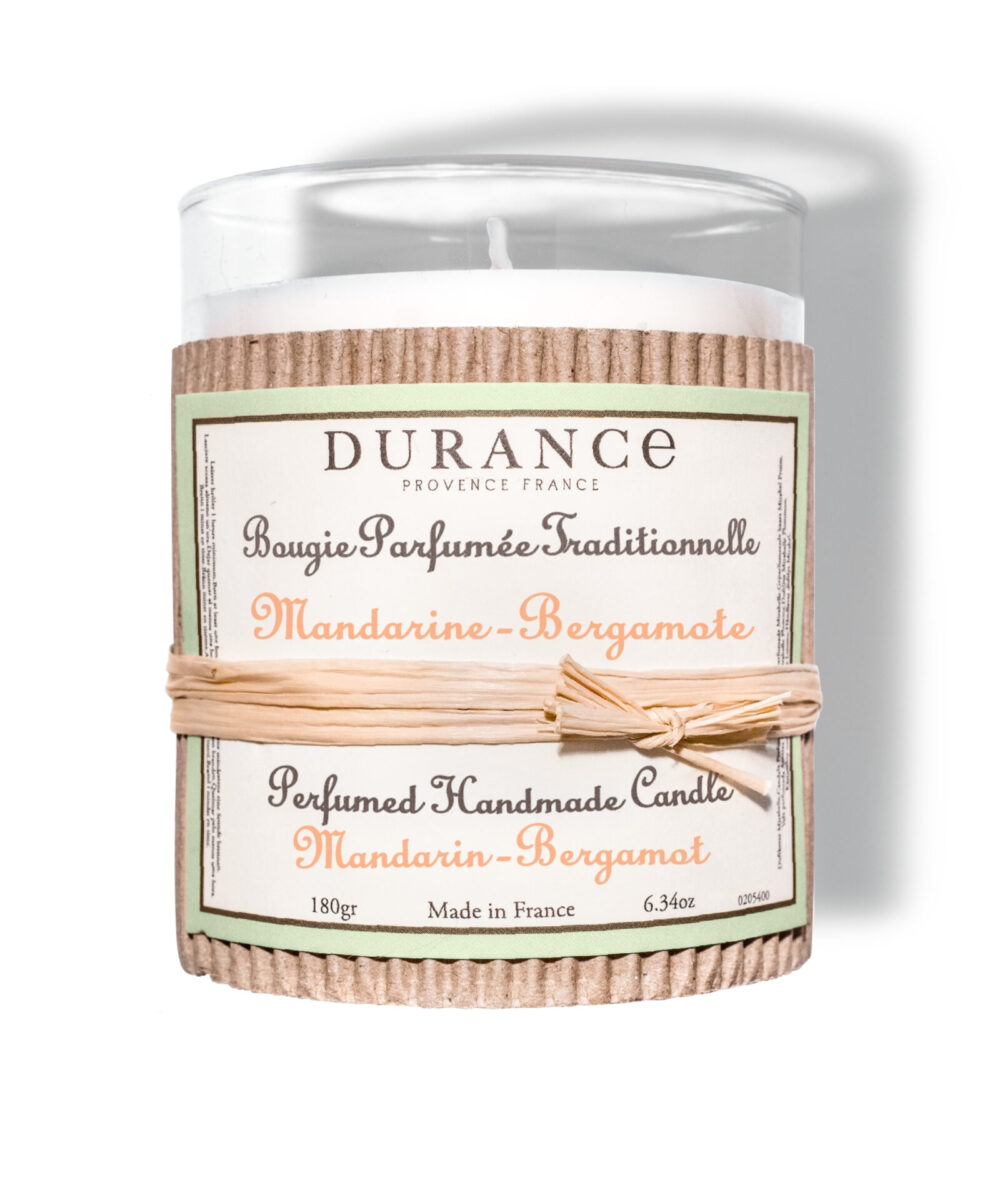Durance Perfumed Handmade Candle 180gr 6.34 oz Mandarin - Bergamot
