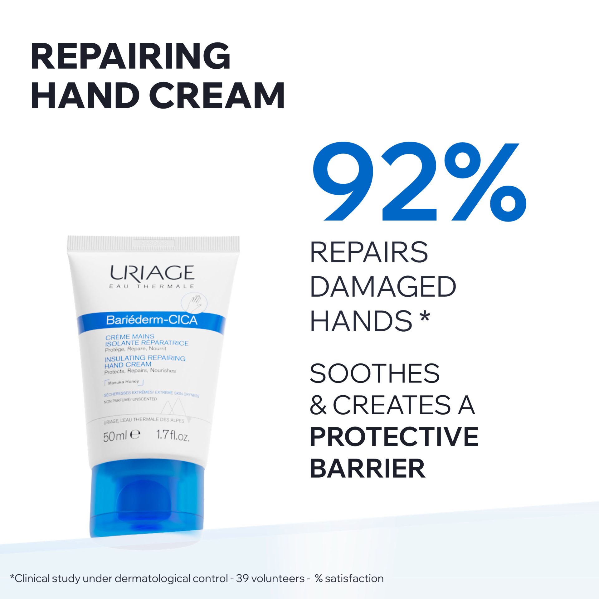 Uriage Bariéderm CICA Hand Cream 50ml - Image 2