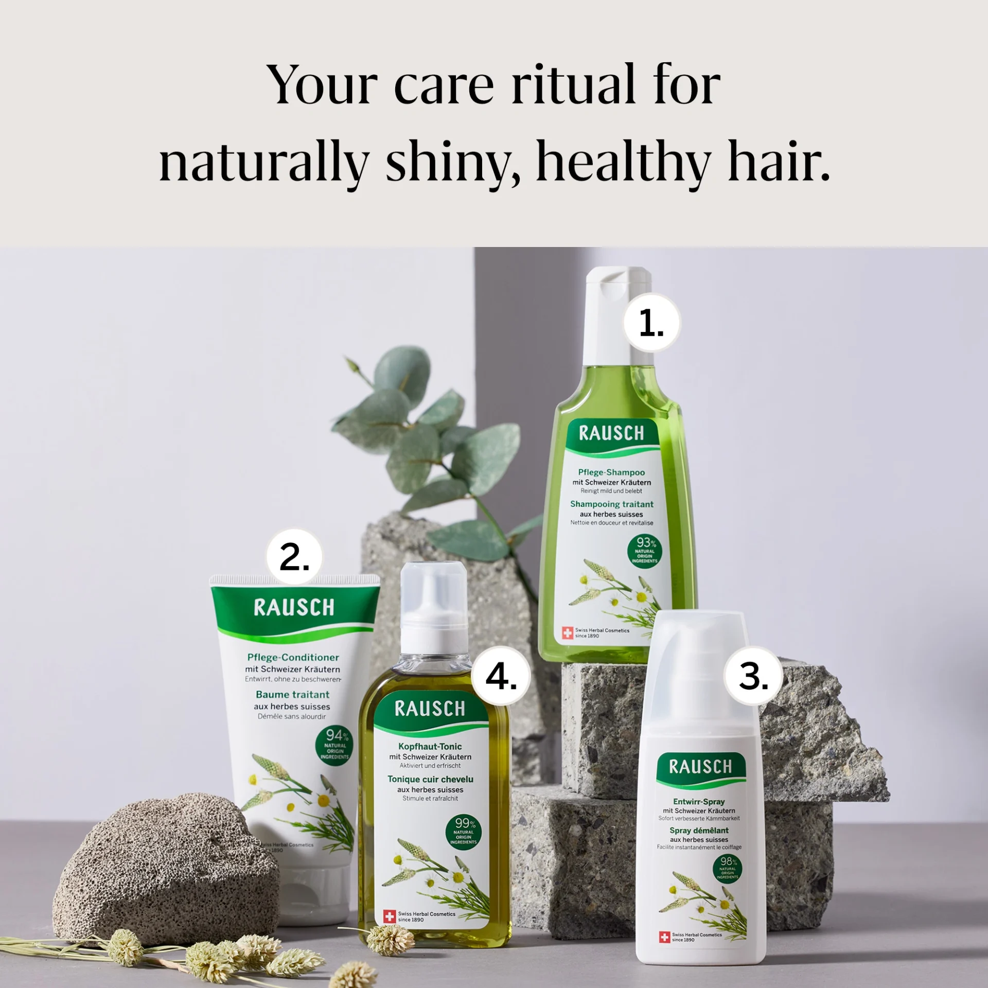 Rausch Swiss Herbal Care Shampoo for Healthy Hair 200ml - Image 5