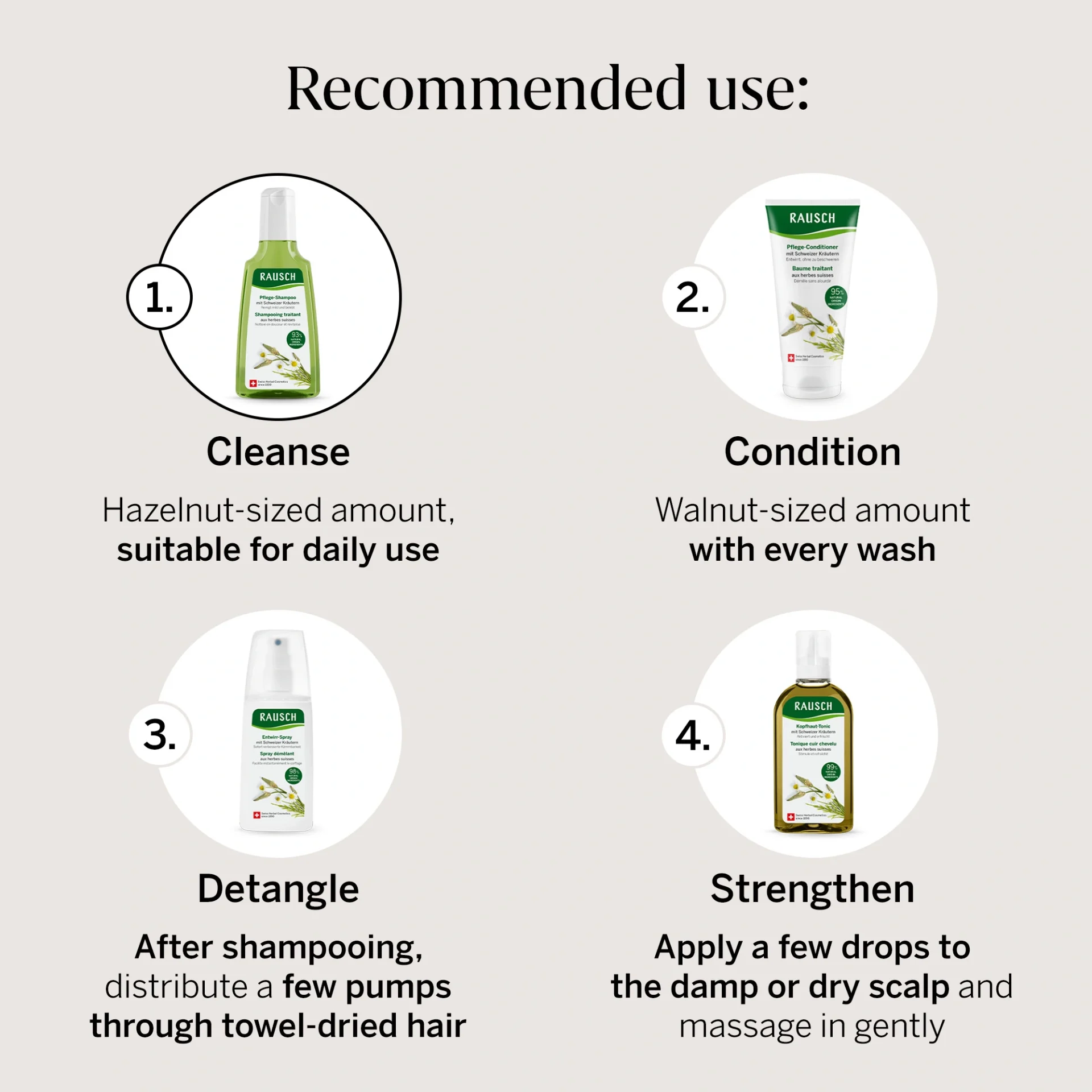 Rausch Swiss Herbal Care Shampoo for Healthy Hair 200ml - Image 6