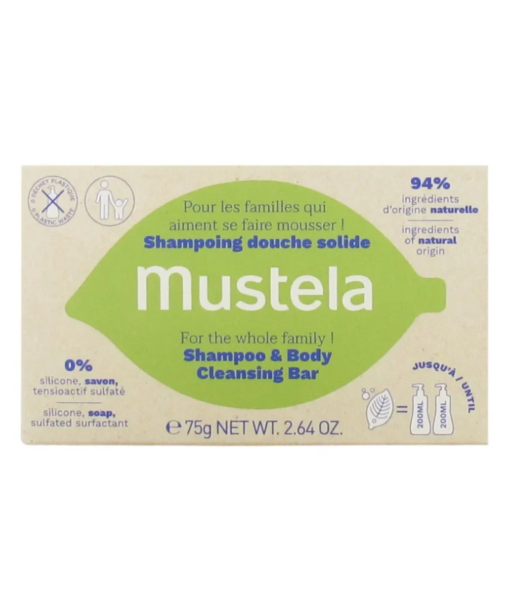 Mustela Shampoo and Body Cleansing Bar 75g