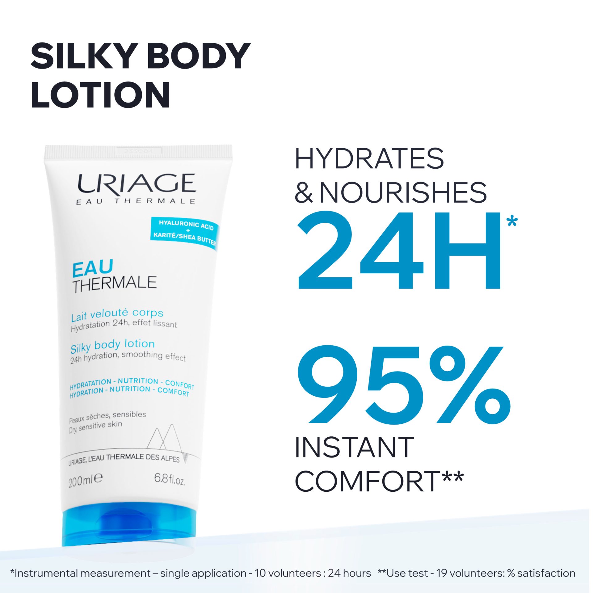 Uriage Eau Thermale Silky Body Lotion 200ml - Image 2