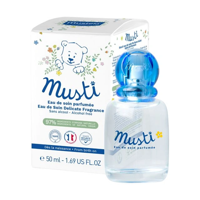Mustela Musti Eau de Soin Delicate Fragrance 50ml – Alcohol-Free Baby Perfume