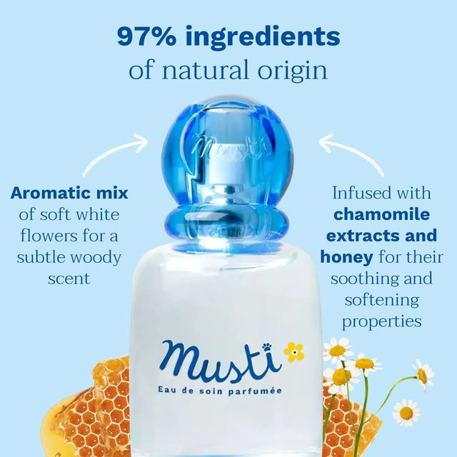 Mustela Musti Eau de Soin Delicate Fragrance 50ml – Alcohol-Free Baby Perfume - Image 3