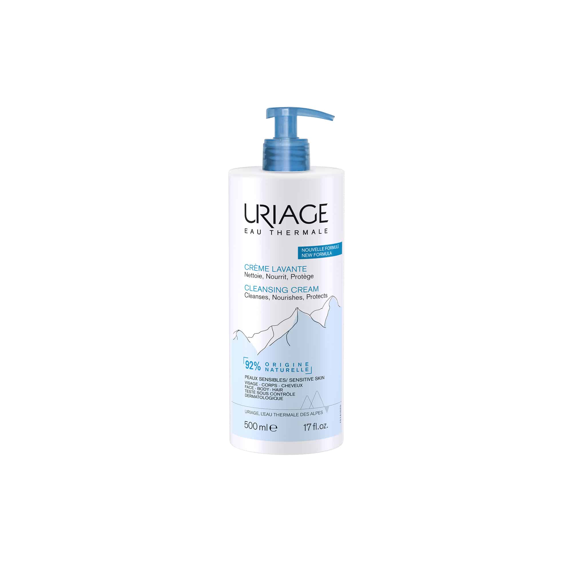 Uriage Cleansing Cream 500ml - Face, Body, Hair