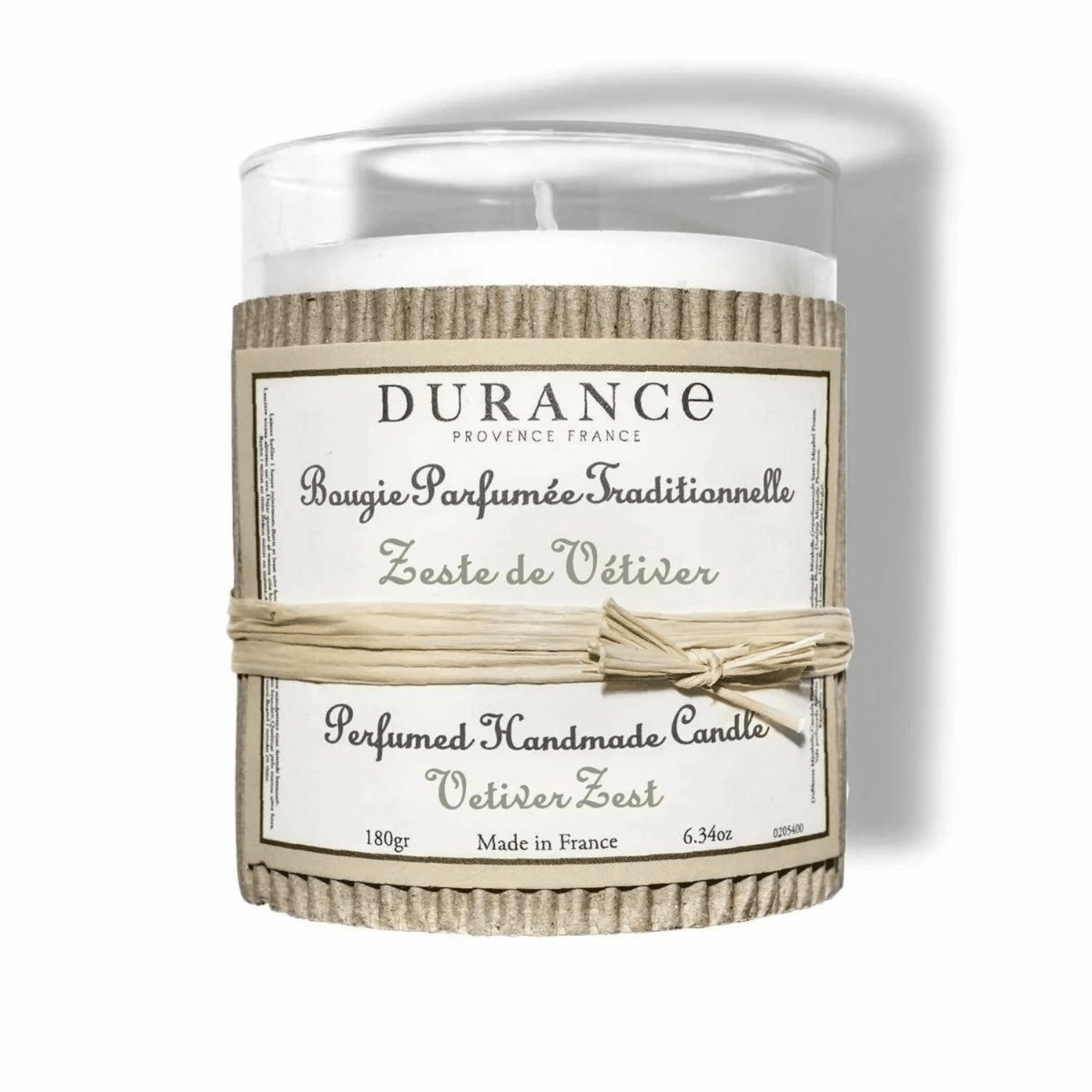 Durance Perfumed Handmade Candle Vetiver Zest