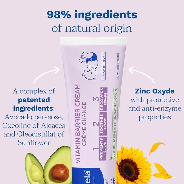 Mustela Vitamin Barrier Cream 1.2.3. 100ml - Image 3