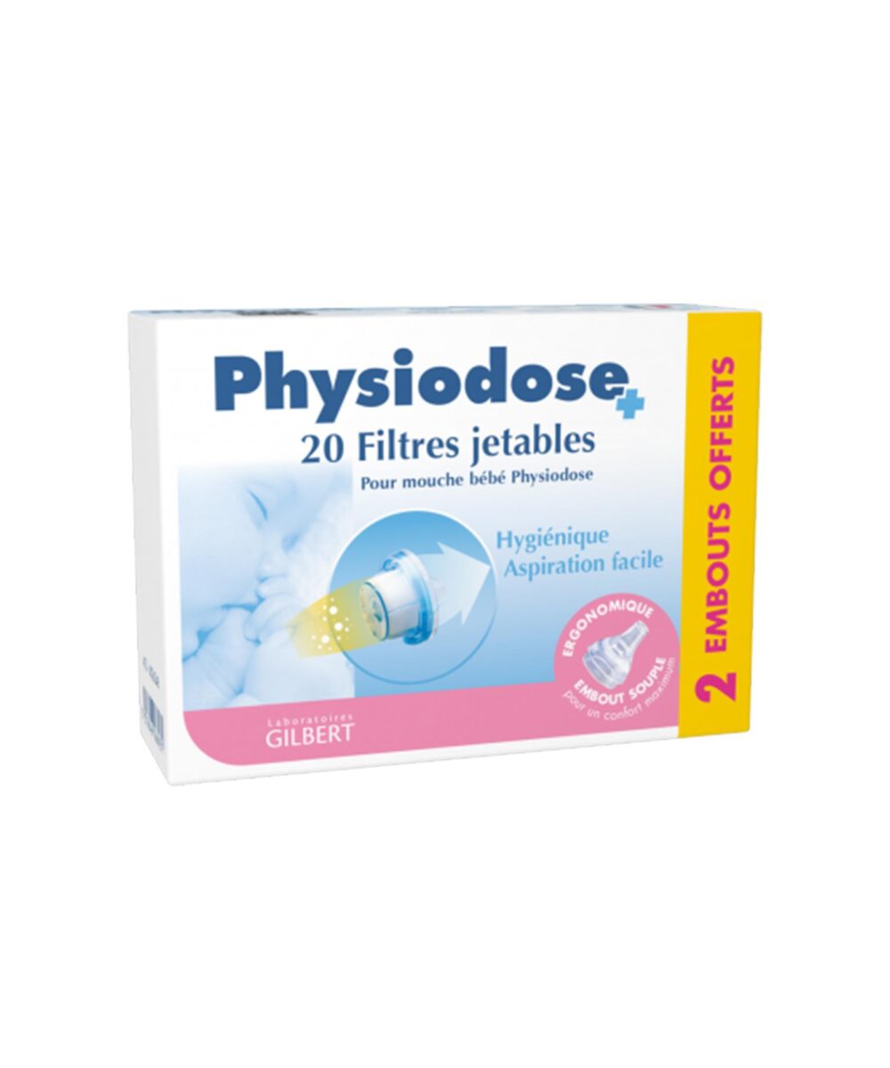 Gilbert Physiodose Baby Nasal Aspirator Filtres 20's