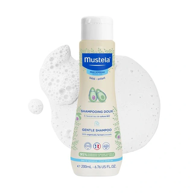 Mustela Baby Gentle Shampoo 200 ml – Mild Baby Hair Cleanser - Image 2