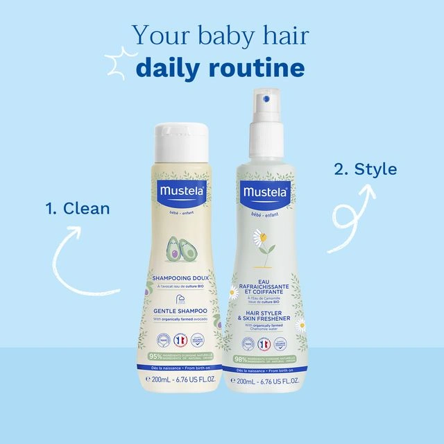 Mustela Baby Gentle Shampoo 200 ml – Mild Baby Hair Cleanser - Image 9
