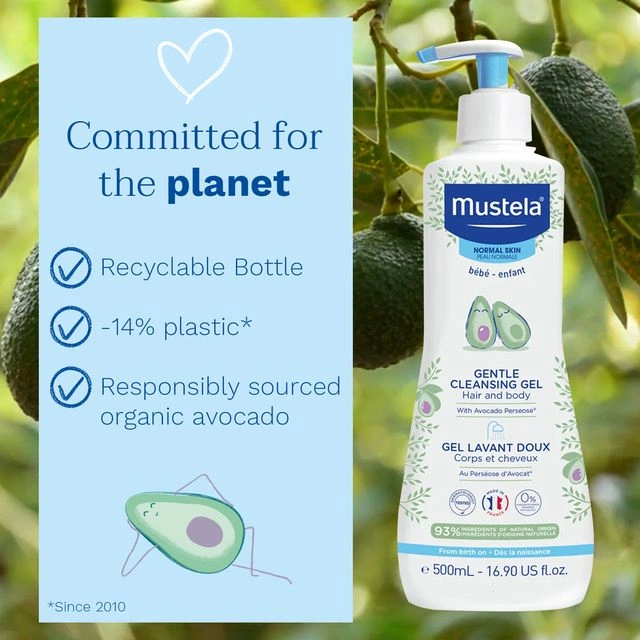 Mustela Gentle Cleansing Gel with Avocado 750ml - Image 10
