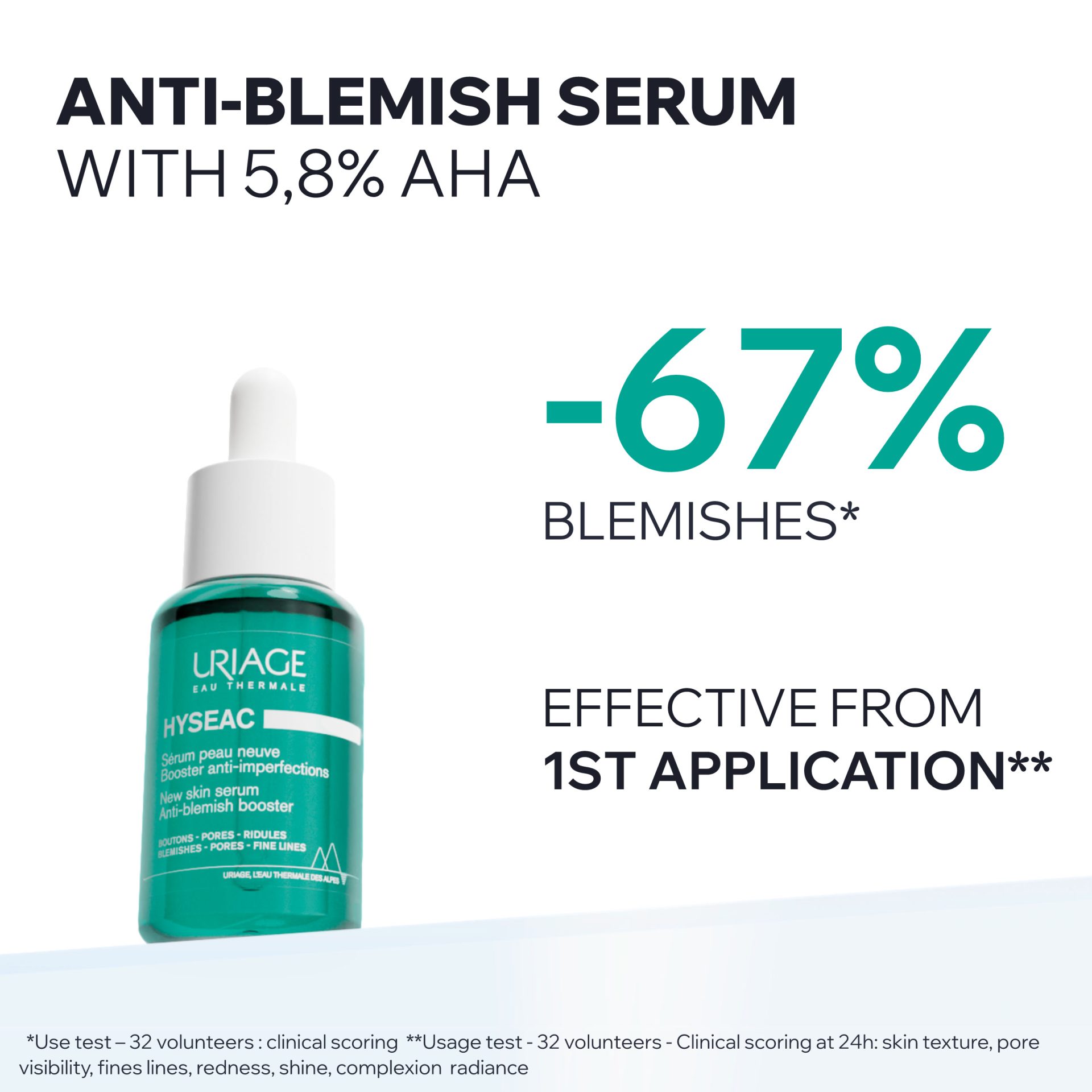 Uriage Hyséac New Skin Anti-Blemish Serum 30ml - Image 8
