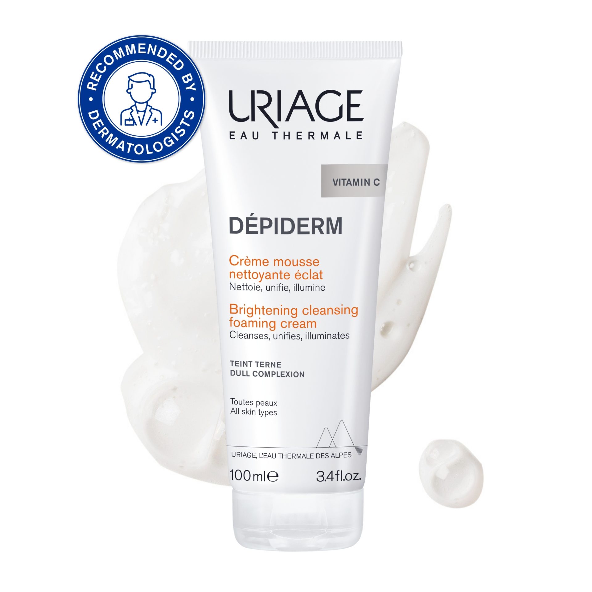 Uriage Dépiderm Brightening Cleansing Foaming Cream 100ml