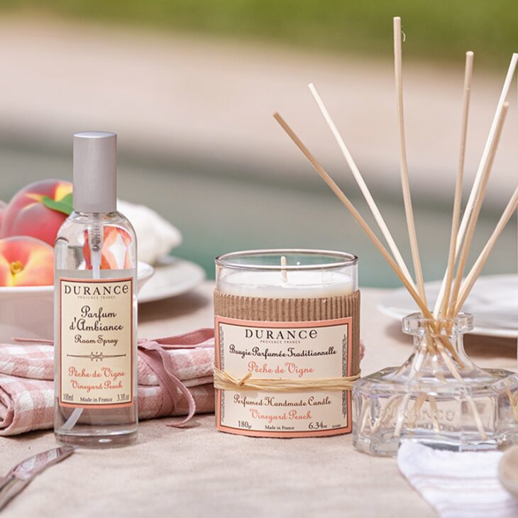 Durance Vineyard Peach Room spray collection