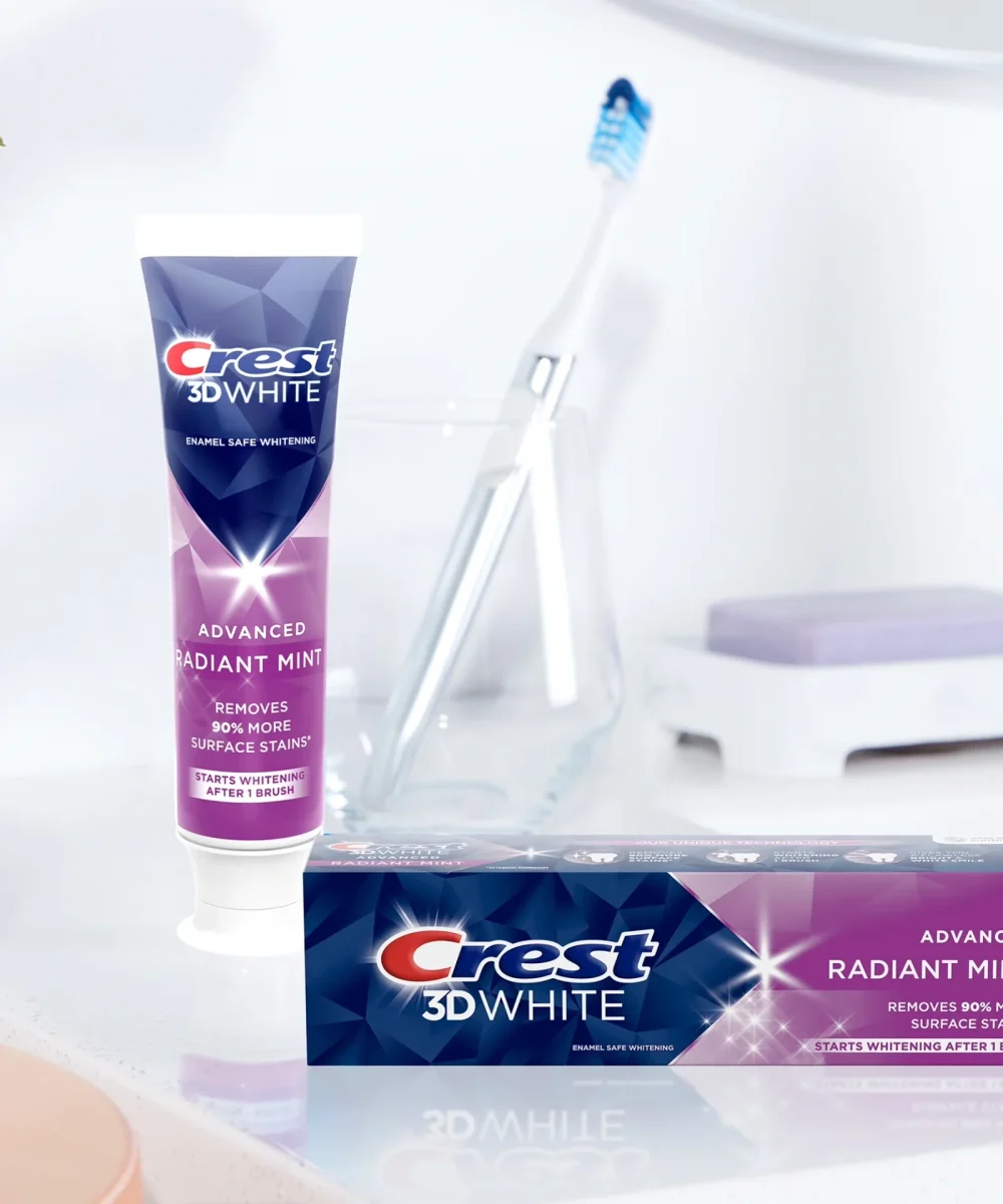 Crest 3D White - Radiant Mint Toothpaste 3.3 Oz (93g)